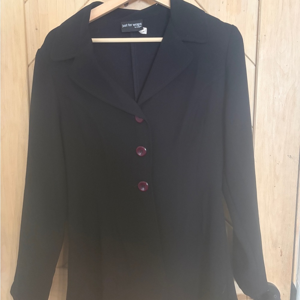Vintage Black Fitted Blazer